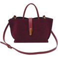 thumbnail image 1 of LHSHIDU Suede Bags for Women Fall Purse Shoulder Handbag Satchel Bag Brown Top-handle Bag, 1 of 6