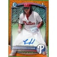 thumbnail image 1 of 2025 Bowman Chrome Aroon Escobar 1st Orange Shimmer Auto /25, 1 of 2