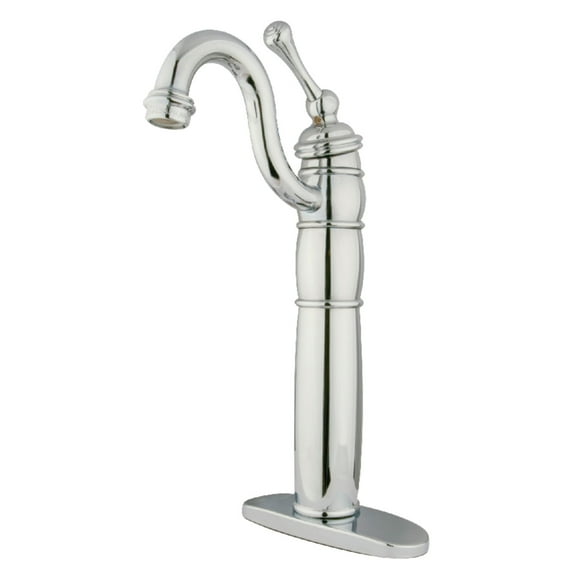Kingston Brass KS3918BL Restoration Bathroom Bridge Mounted Faucet, Brushed Nickel