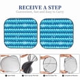 thumbnail image 6 of Haiem Pearlescent Scales Car Windshield Sun Shade (2 Pieces) Foldable Windshield Sun Shade Car Accessories for Truck SUV Pickup-Small, 6 of 7
