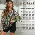 thumbnail image 6 of Garronmavis Women's Pullover Camo Oversized Camo Hunting Tree Long Sleeve Soft Daily Top Crewneck Sweatshirt Pullover for Women, Size XL, 6 of 6