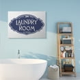 thumbnail image 2 of Stupell Industries Vintage Laundry Room Sign Minimal Blue White Typography Painting Gallery Wrapped Canvas Art Print Wall Art, 36 x 48, 2 of 6