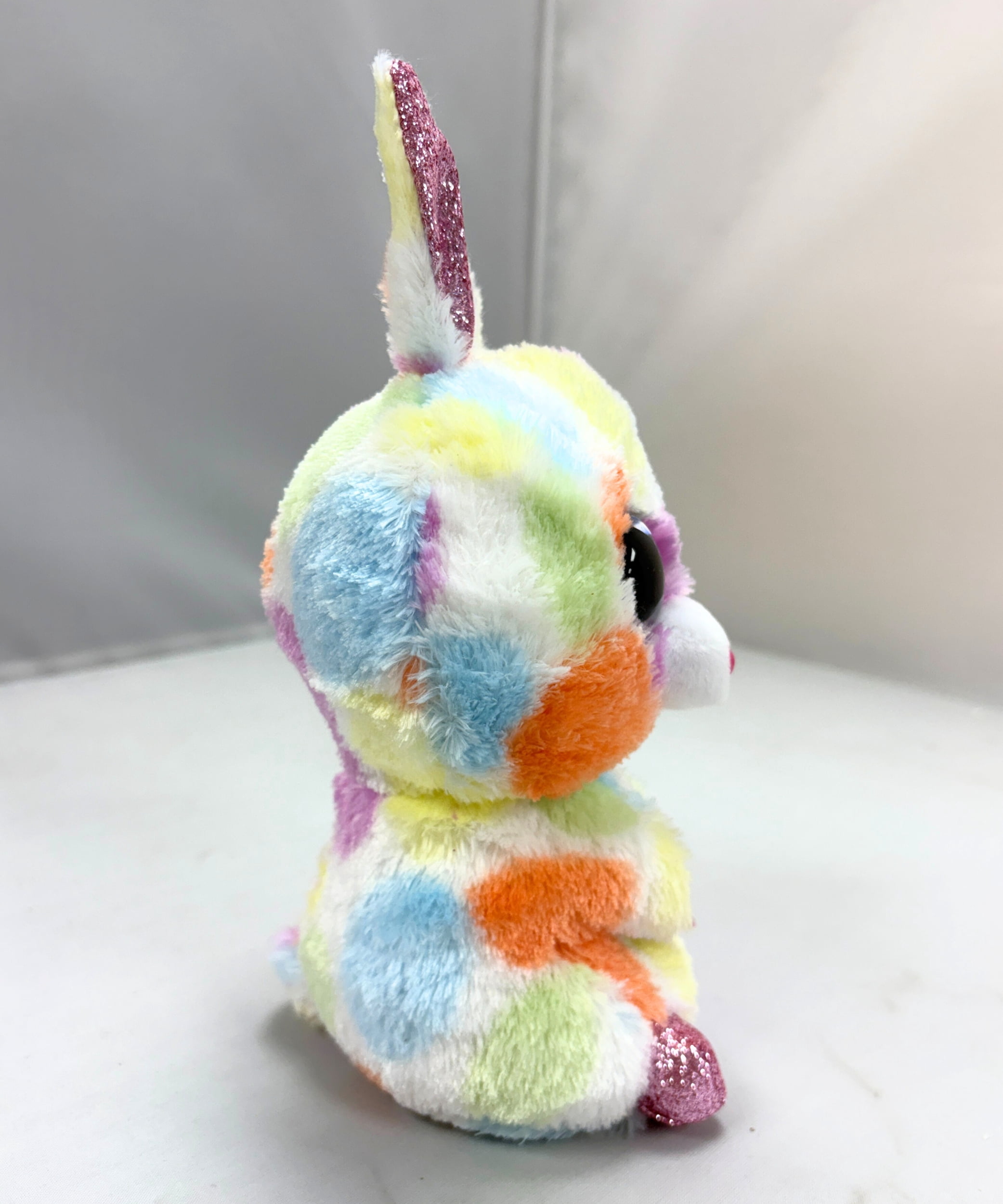 Ty Beanie Boos - Bloomy the Rabbit – Glitter Eyes - Stuffed Animal