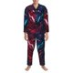 thumbnail image 3 of Balery Cool Wolf Head Pijama para Hombre de Dos Piezas con Manga Larga, Conjunto de Dormir y Descanso Suave con Bolsillos-XX-Large, 3 of 7