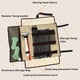 thumbnail image 4 of Soidarity Bolsa de herramientas para acampar, organizador de clavijas, bolsas de almacenamiento plegables para viento de uñas, soporte para carpas Caqui L, 4 of 6
