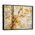 thumbnail image 3 of Designart "Beige and Yellow Birch Wood Forest Autumnal Palette I" Oversized Floral Framed Wall Art - Traditional Yellow Tree Birch Entryway Framed Wall Art, 3 of 7