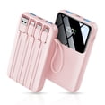 thumbnail image 5 of Power Bank, 15000mAh Portable Charger with Built in Cable, 22.5W Fast Charging, 6 Outputs, Slim Travel Essential Battery Pack with LED Display, Compatible with iPhone 18/17/16/15/14/13, Samsung, iPad, 5 of 9