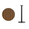 thumbnail image 3 of Flash Furniture 30'' Round Walnut Laminate Table Top with 18'' Round Bar Height Table Base, 3 of 3