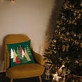 thumbnail image 6 of Green Christmas Throw Pillow Covers - 16 x 16 Inch Set of 2 - Red, White, Gold Colorful Christmas Trees - Xmas & Winter Holiday Decorative Pillow Covers - Cushion Cases for Sofa & Couch, 6 of 6
