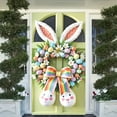 thumbnail image 6 of TOPRenddon Happy Easter Door Cover Decorations Pink Easter Bunny Eggs Door Banner Welcome Easter Banner Spring Easter Party Decorations for Front Door Wall Indoor Outdoor 70.8 x 35.4 Inch, 6 of 6