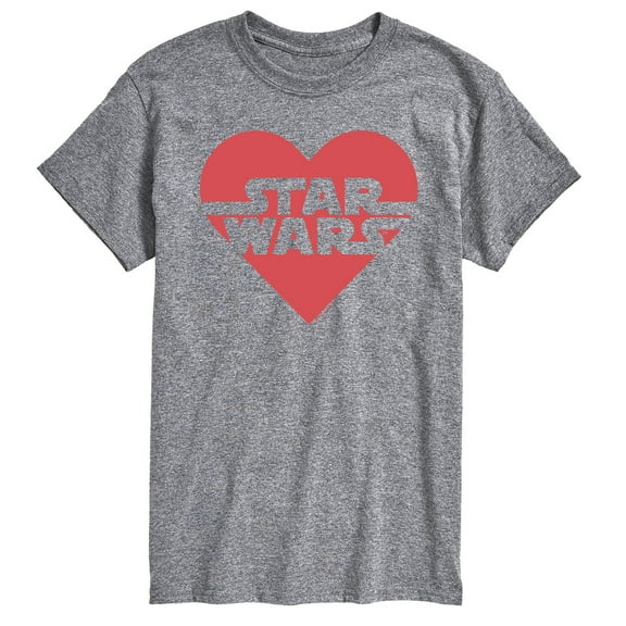 Star Wars - Valentine Heart Logo - Men's Short Sleeve Graphic T-Shirt