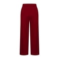 thumbnail image 5 of Plus Size Women’s Yoga Pants Elastic High Waist Casual Sweat Pants Side Split Relaxed Fits Workout Trousers with Pockets, 5 of 7