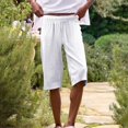 thumbnail image 2 of ZSQDM Womens Casual Solid Side Pockets Pants Shorts Elastic Waist Back Pockets Daily Shorts Shorts for women, 2 of 6