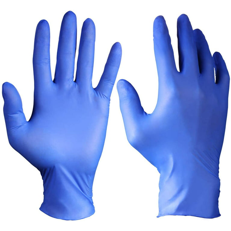 Dupli-Color Medium Blue High Performance Vinyl and Fabric Spray (11 oz)  Bundle with Latex Gloves (6 Items)