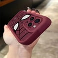 thumbnail image 3 of Funda de teléfono suave de araña de dibujos animados de Color sólido, funda de teléfono anticaída todo incluido para iPhone 15, 14, 13, 12, 11 Pro Plus Pro Max, X, XS, XR, 3 of 5