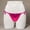 Hot Pink, variant on Sexy Thongs Underwear Women Satin Panties G-String Panties Tie-Side Pink Regular String Embossed Breathable Underwear for Women,Free Size