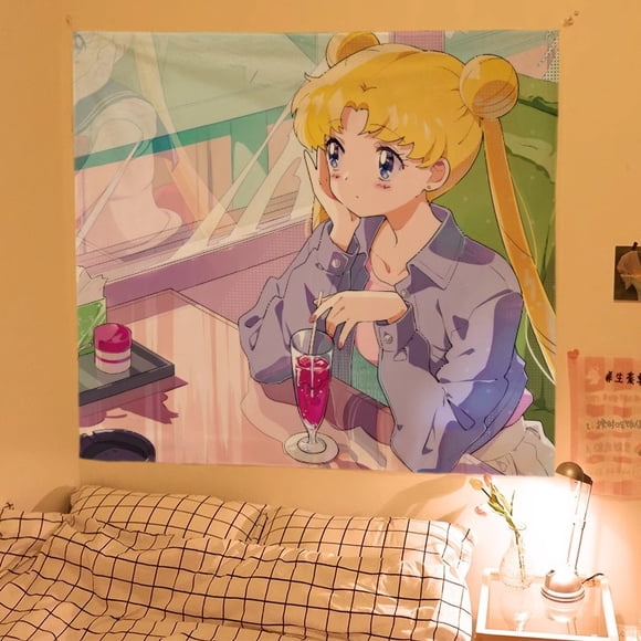 Tapiz de pared Sailors Moons Tsukinos Usagis 150x130 cm
