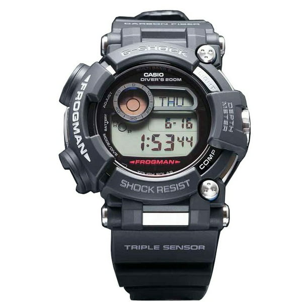 Casio G-Shock GWF-D1000-1 Frogman Professional Divers ISO Triple Sensor Solar Wave Ceptor Men's (Black) - Walmart.com