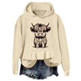 thumbnail image 1 of WEAIXIMIUNG Sweatshirts Grande Taille pour Femmes 3X Sweatshirts Surdimensionnés pour Femmes Manches Longues Mignon Imprimé Vache Graphique Sweat à Capuche Pull Blouse, 1 of 5