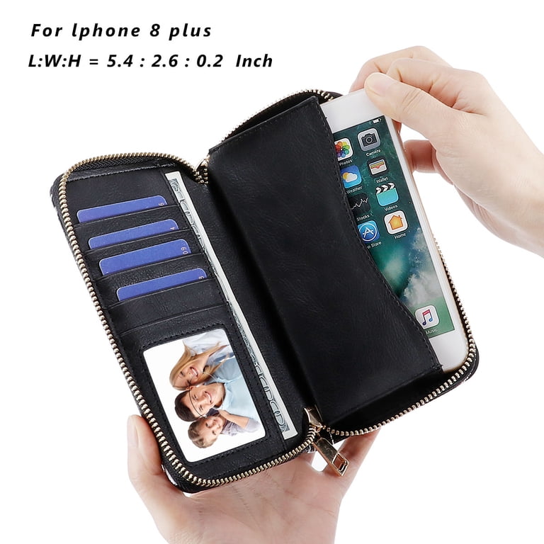 HAWEE Dual Zipper Cell Phone Wristlet Wallet photo 2