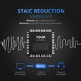 thumbnail image 4 of Mpow Headset, USB Headset with Noise Reduction Sound Card, In-line Control, Protein Memory Earmuffs for Skype Calls with Mac and PC (Blue), 4 of 8