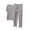 Gray, variant on Cavosen Mens Pajama Sets 2 Piece Trendy V Neck Short Sleeve Sleepwear with Loose Pants Solid Breathable Loungewear Summer Soft Matching Set