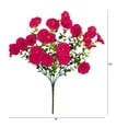 thumbnail image 6 of Nearly Natural UV-Resistant Outdoor Artificial Morning Glory Bush - 14" - Pink - Set of 12, 6 of 6