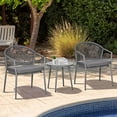 thumbnail image 2 of Outsunny 3-Piece Rattan Bistro Set, Garden Seating Group, 2 of 10