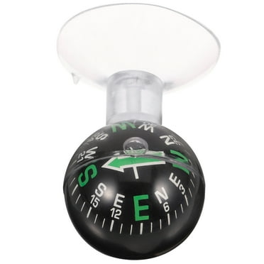 PAMINGONO 1Pack Tiny Compass Car ABS Material Ball Shape for Automotive Accessories Temperature Checking