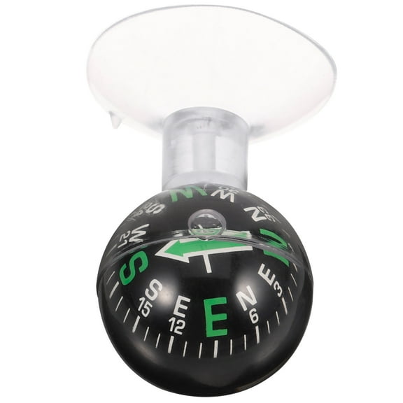 PAMINGONO 1Pack Tiny Compass Car ABS Material Ball Shape for Automotive Accessories Temperature Checking