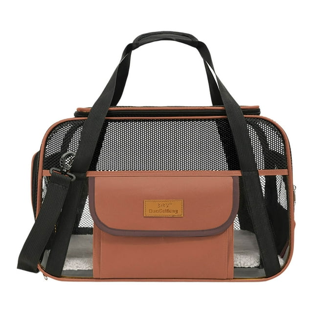Animal de Compagnie Portable pour Chats et Chiens avec Fenêtre en Maille, Rembourrage Confortable et Design Sécurisé