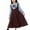 Sky Blue, variant on Odeerbi Kids Girls Twofer Plaid School Uniform Dress Vintage Long Sleeve Peter Pan Collar Shirt Dress