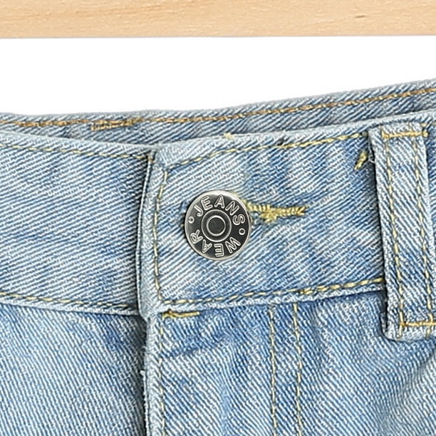 Boutons Jean, 16 Pièces 17mm Remplacement Sans Coudre Boutons Jeans Métal  Amovibles