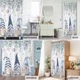 thumbnail image 6 of Blue Ocean Gnome Fabric Shower Curtain Marine Life Eucalyptus Leaves Washable Shower Curtains for Bathroom, Waterproof Bath Curtain with Hooks Home Decor 36x72in, 6 of 8