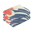 thumbnail image 3 of Ryvnso Elegant Tropical Floral-t5 Cotton Hand Towels Sets Face Towel 2 PCs Bathroom Decorative, 3 of 7