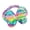 Rainbow color, variant on Butterfly Hair Rope Hair Bun Scrunchies Elastic Hair Rope Sequined Hair Scrunchy Blingbling HairBands Female Accessories