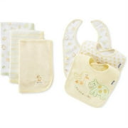 Gerber - 3-Pack Bibs and 3-Pack Burp Terry Cloths, Yellow