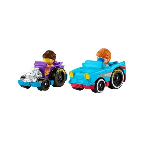 Fisher-Price Little People Wheelies Race Car Play Vehicles, 2 Count, Age 2 