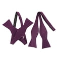 thumbnail image 3 of 2 pajaritas elegantes para hombre en morado liso, ajustables y elegantes, ideales para bodas y fiestas, ideales para eventos formales, 3 of 7