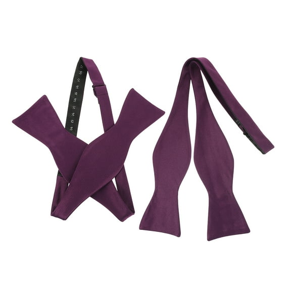 Milisten 2Pcs Fashionable Purple Self Tie Bow Tie for Men Weddings and Formal Parties