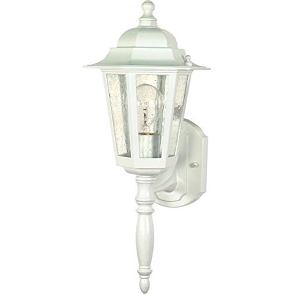 Nuvo 60-985 - Cornerstone - 1 Light - 18" - Wall Lantern - w/ Clear Seed Glass