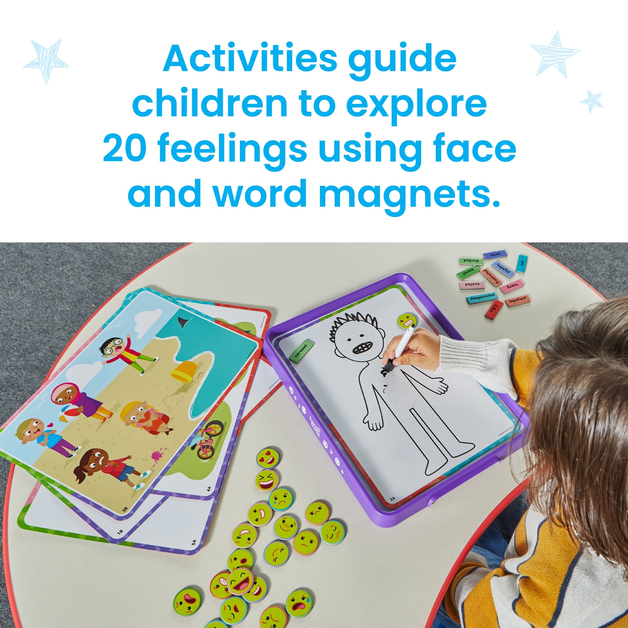 hand2mind Feelings Activity Tray, Social Emotional Learning, Ages 3+