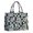 Alien Peace Sign Iridescent Pattern, variant on Alien Peace Sign Iridescent Pattern Tote Bag, Work Tote with Interior Pockets & Top Handle, Dacron Fabric Gifts for Work Shopping Travel,15.7 X 5.1 X 13 Inches