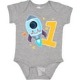 thumbnail image 3 of Inktastic Rocket Spaceship Happy First Birthday Boys or Girls Baby Bodysuit, 3 of 5