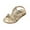 Gold, variant on REDARER Girl Princess Sandals Rhinestone Slingback Sandals Elastic Ankle Strap Casual Bohemian Beach Shoes,Size 10-10.5 Years