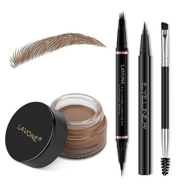 Kit de maquillaje LAVONE para cejas con microblading impermeable