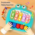 thumbnail image 5 of PEACNNG 2-in-1 Youngsters‘ Piano & Percussion Toy - Early Learning Musical Instrument with Cute Design  Blue ABS Material, 5 of 5