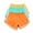 Orange, variant on ShomPort 3 Piece Athletic Shorts Summer Comfortable Elastic Waist Multicolor Yoga Workout Running Shorts