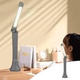 thumbnail image 1 of Teissuly New LED Desk Lamp, Foldable Rechargeable Reading Lamp, 3 Grade Colour Temperature Adjustment, Stepless Dimming, Desk Lamp With Blue Light Eye Protection Lamp Teissuly WER202310231816, 1 of 8