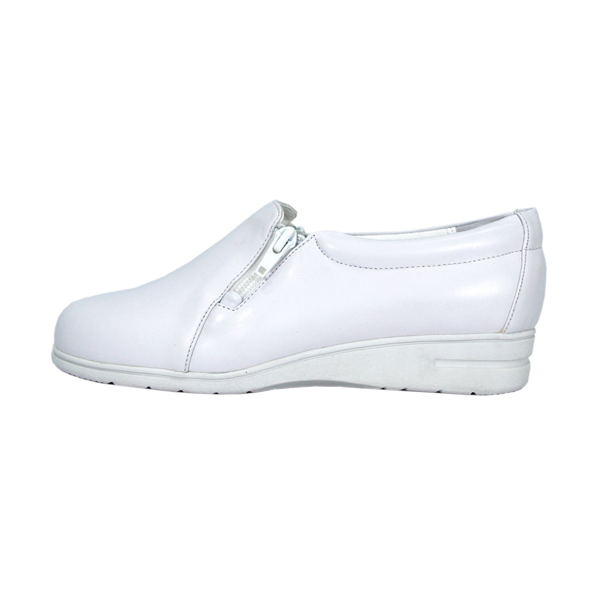 24 HOUR COMFORT Bobbi Wide Width Comfort Shoes For Work and Casual Attire WHITE 6